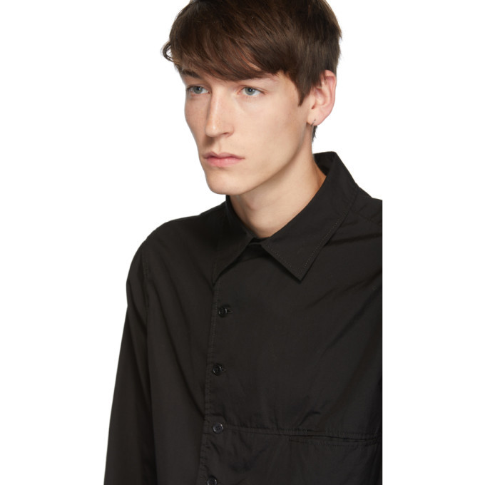 Yohji Yamamoto Black Asymmetry Shirt Yohji Yamamoto