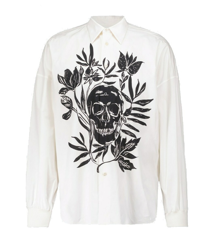 Photo: Alexander McQueen Skull printed cotton shirt