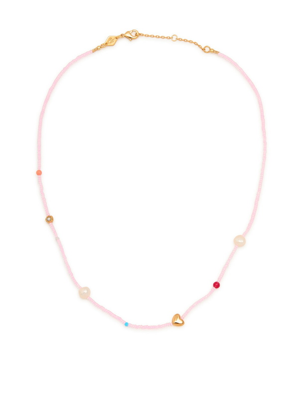 Photo: Anni LU Oh So Fine 18kt Gold-plated Beaded Necklace - Pink - One Size