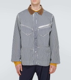 Ranra Galli striped cotton jacket