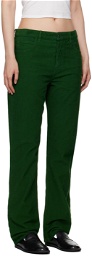 The Row Green Carlind Trousers