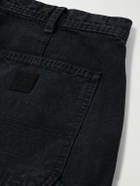 Enfants Riches Déprimés - Wide-Leg Distressed Paint-Splattered Jeans - Black