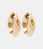 Burberry Hollow Small gold-plated sterling silver hoop earrings