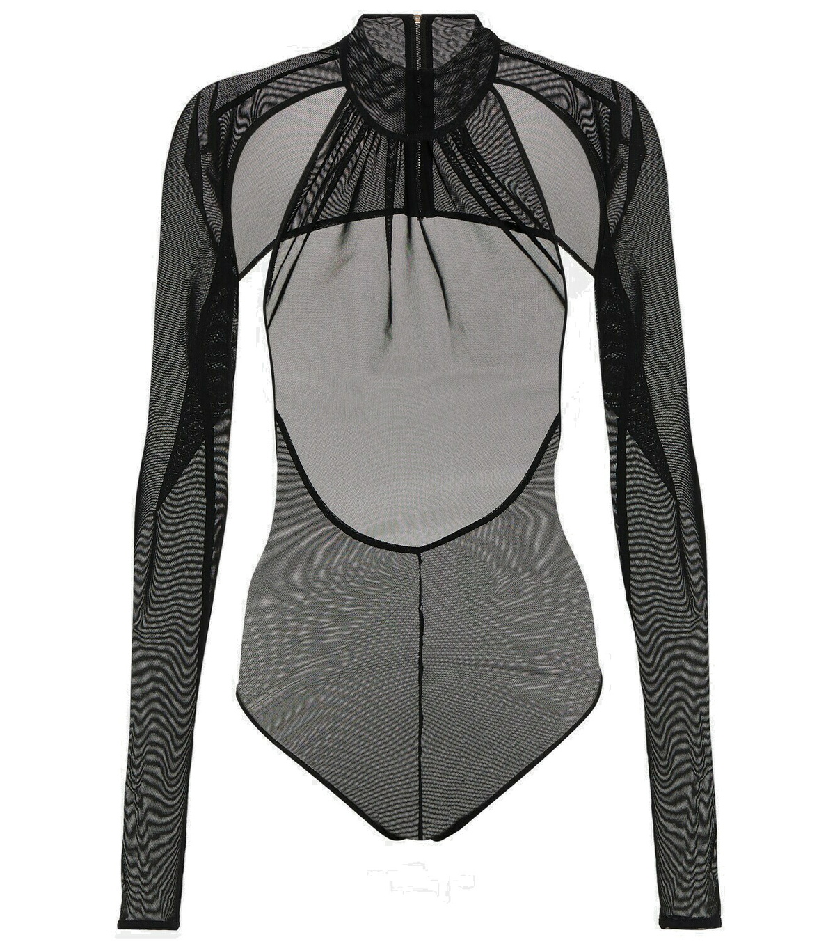 David Koma Cutout mesh bodysuit David Koma