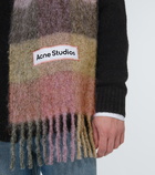 Acne Studios Checked wool-blend scarf