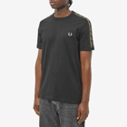 Fred Perry Men's Contrast Ringer T-Shirt in Black