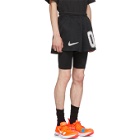 NikeLab Black Off-White Edition M NRG Carbon Home Shorts