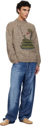 Magliano Beige Biscia Knit Sweater