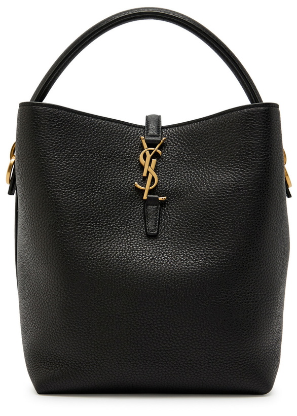 Photo: Saint Laurent Le 37 Grained Leather Bucket bag - Black - One Size