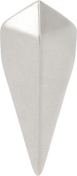 Rick Owens Silver Hollywood Mini Pyramid Single Earring
