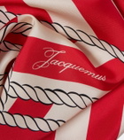 Jacquemus Bateau Corde printed silk scarf