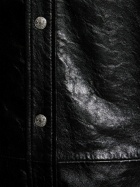 ACNE STUDIOS Letar Shiny Nappa Leather Shirt Jacket