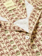 De Bonne Facture - Camp-Collar Printed Cotton-Voile Overshirt - Neutrals
