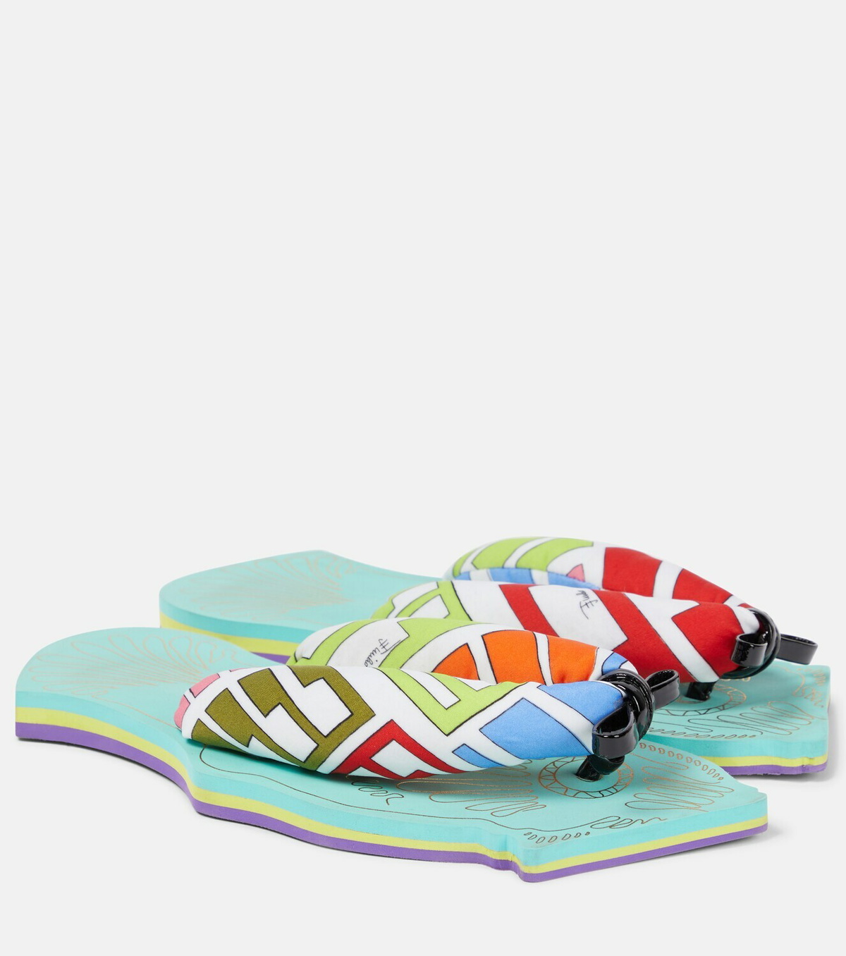 Pucci - Fish-shaped flat thong sandals Emilio Pucci