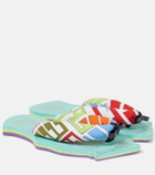 Pucci - Fish-shaped flat thong sandals