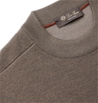 Loro Piana - Hudson Virgin Wool, Silk and Cashmere-Blend Sweater - Brown