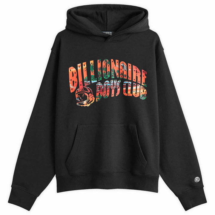 Photo: Billionaire Boys Club Men's Tropical Arch Logo Hoodie in Black