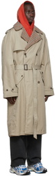Balenciaga Beige Reversible Trench Coat