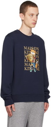 Maison Kitsuné Navy Champion Fox Sweatshirt