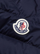 Moncler - Eus Logo-Appliquéd Quilted Hooded Down Jacket - Blue