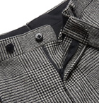 Beams F - Black Slim-Fit Prince of Wales Checked Super 100s Wool Suit Trousers - Black