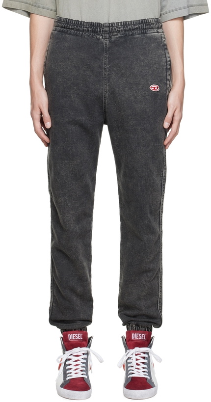 Photo: Diesel Gray D-Lab Track Denim Lounge Pants