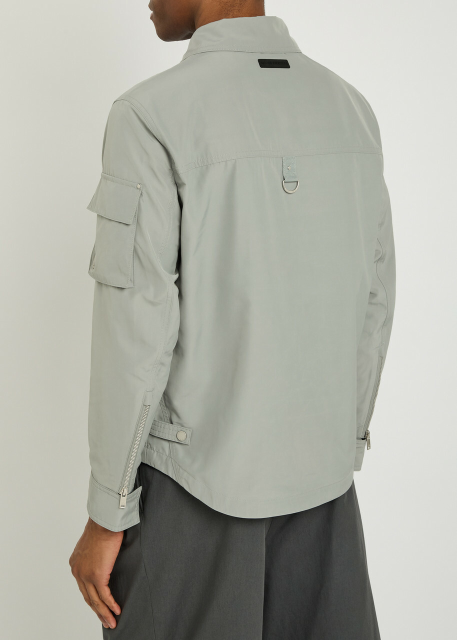 Moose Knuckles Charlesbourg Shell Overshirt Grey