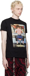 Fiorucci Black Graphic Poster Girl T-Shirt
