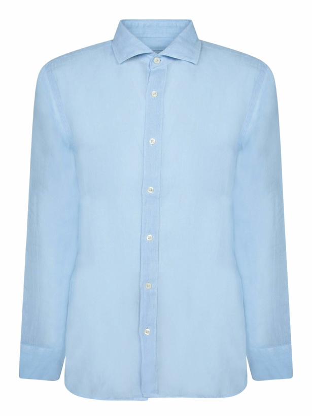Photo: 120% Lino Aqua Slim Fit Linen Shirt