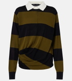 Proenza Schouler Corinna striped cotton polo shirt