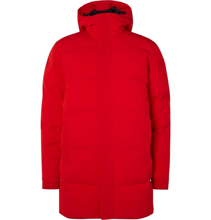 Photo: NN07 - Quilted Shell Hooded Down Jacket - Red