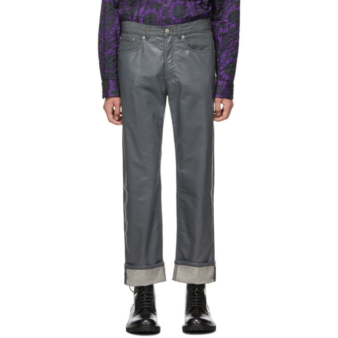 Photo: Dries Van Noten Grey Panthero Bis Jeans