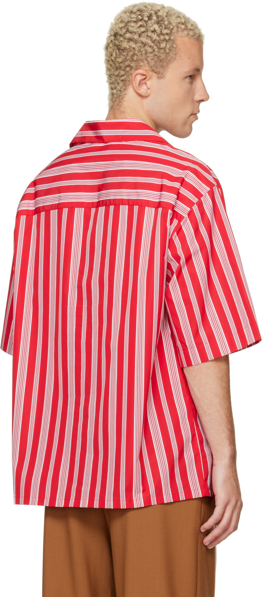 Marni Red Striped Shirt