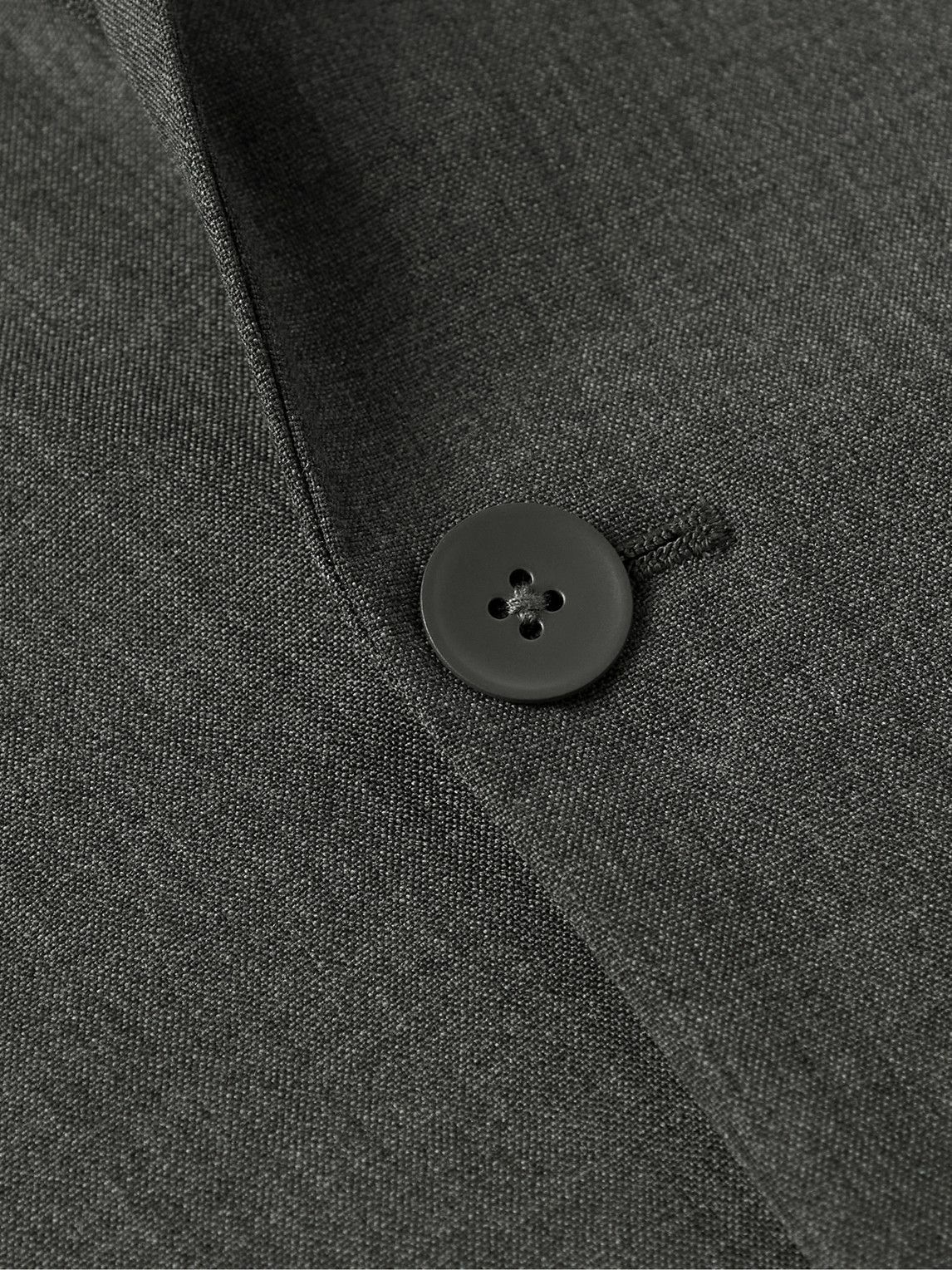 ATON - Unstructured Wool Blazer - Gray