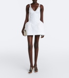Shushu/Tong Crinkled cotton-blend minidress