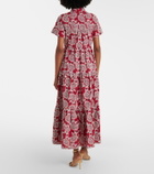 Erdem Embroidered cotton-blend shirt dress