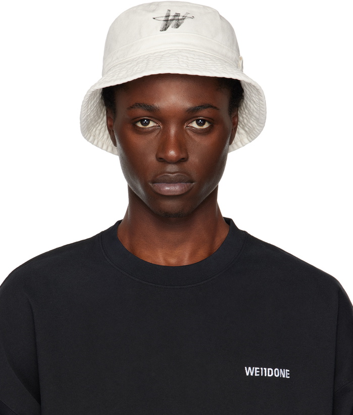 Photo: We11done White Logo Bucket Hat