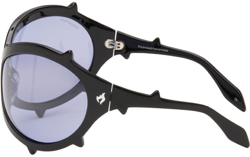 MAUSTEIN SSENSE Exclusive Black Bug Spike Sunglasses