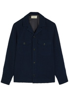Officine Générale Jean-baptiste Seersucker Jacket Navy