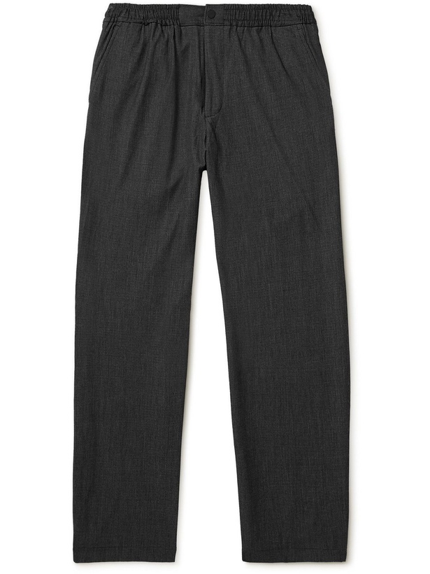 Photo: Club Monaco - Straight-Leg Checked Woven Trousers - Gray