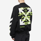 Off-White Men's Opposite Arrow Boxy Crew Neck Sweat in Black