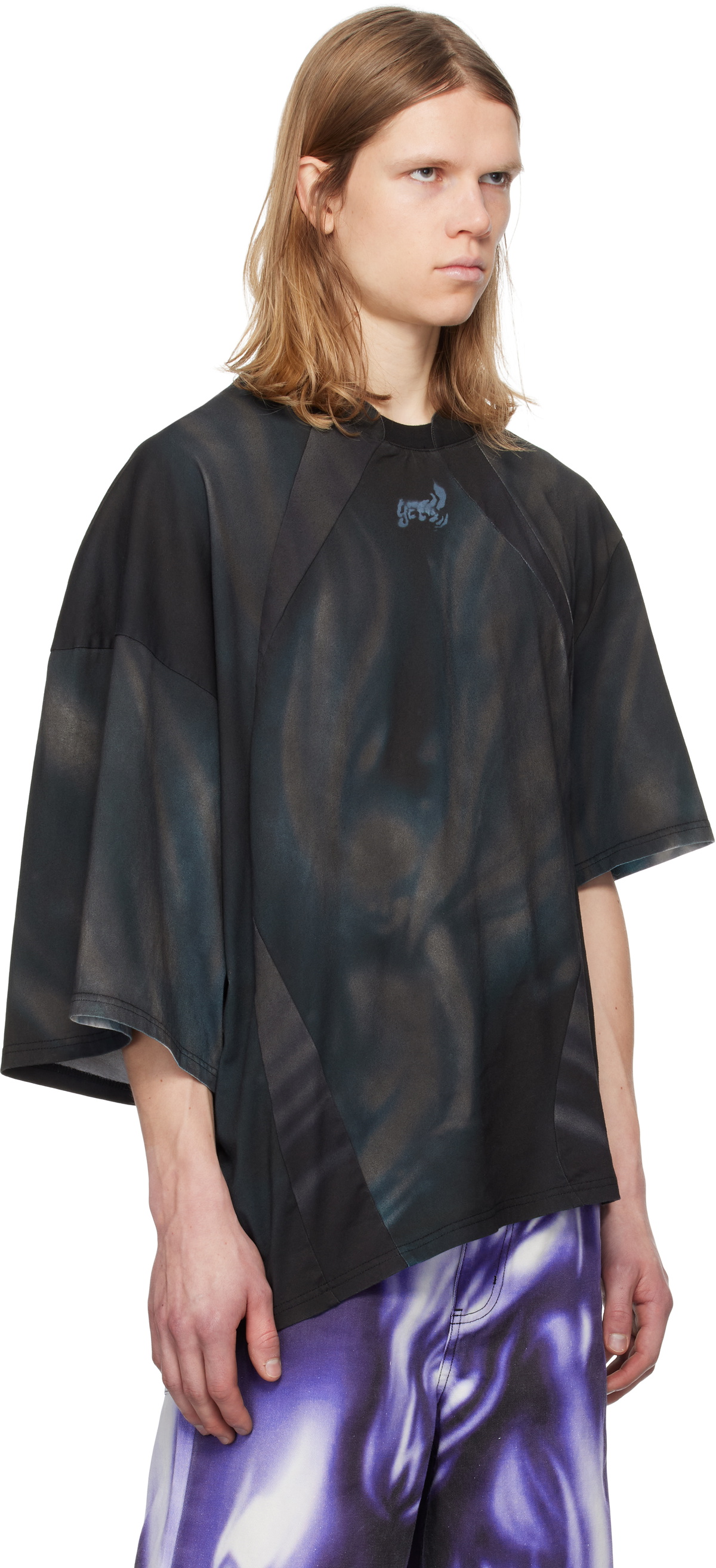 Gerrit Jacob Black Printed T-shirt