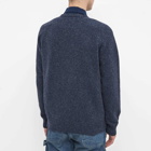 Universal Works Men's Loose Pocket Crew Knit in Navy