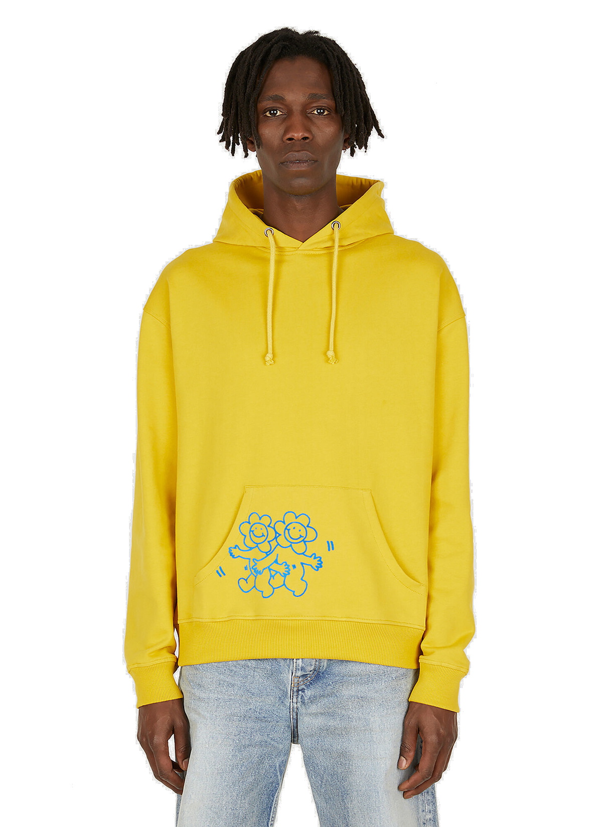 Grow Your Love Hooded Sweatshirt in Yellow Carne Bollente