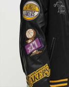 New Era Nba Patch Varsity Jckt Los Angeles Lakers Black Bomber Jackets/College Jackets