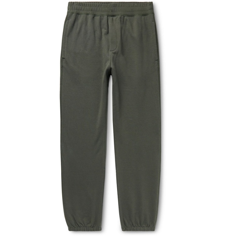 Photo: The Row - Olin Tapered Cotton-Jersey Sweatpants - Gray
