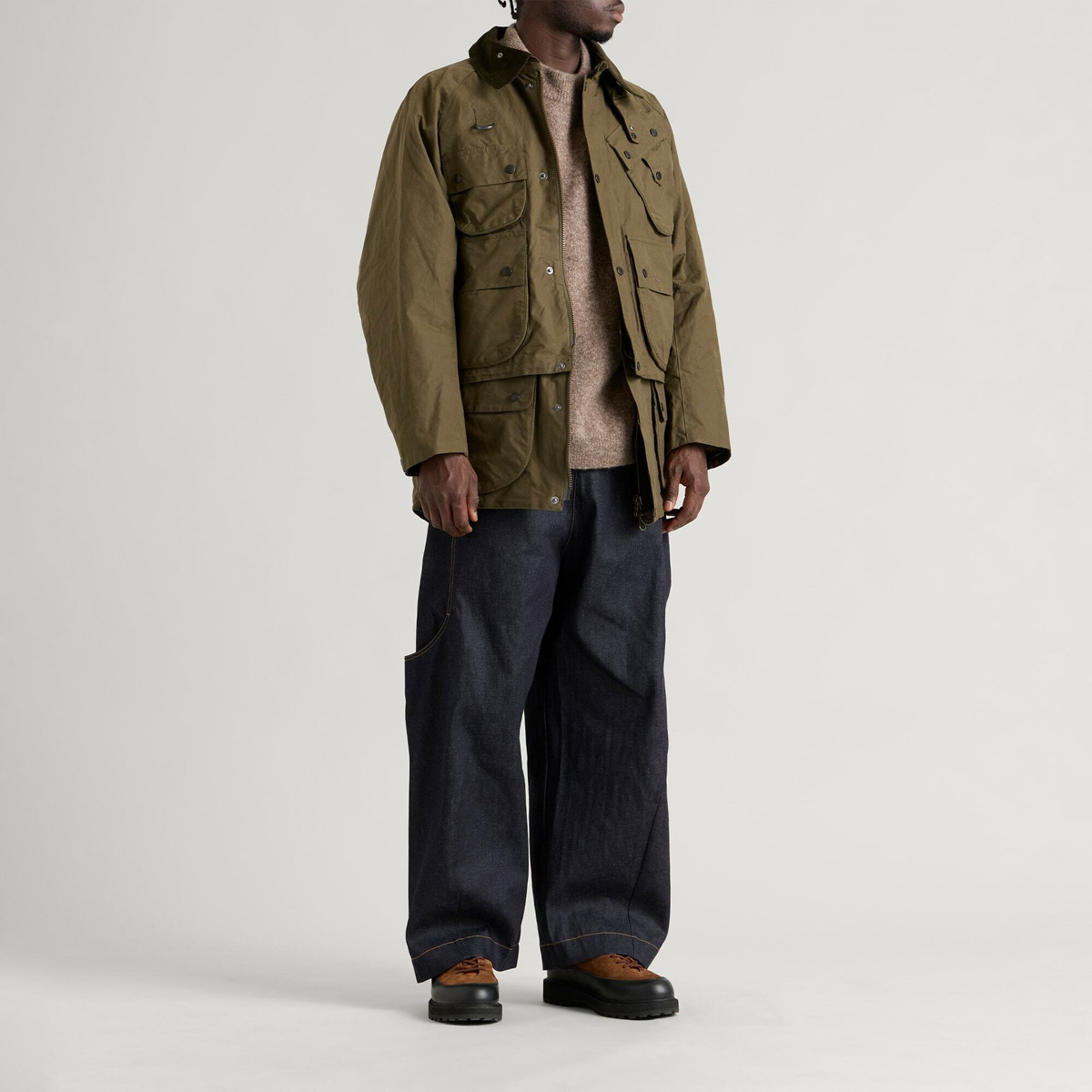 Barbour Men's x Norbit 3- In 1-Casual Jacket in Khaki Brown