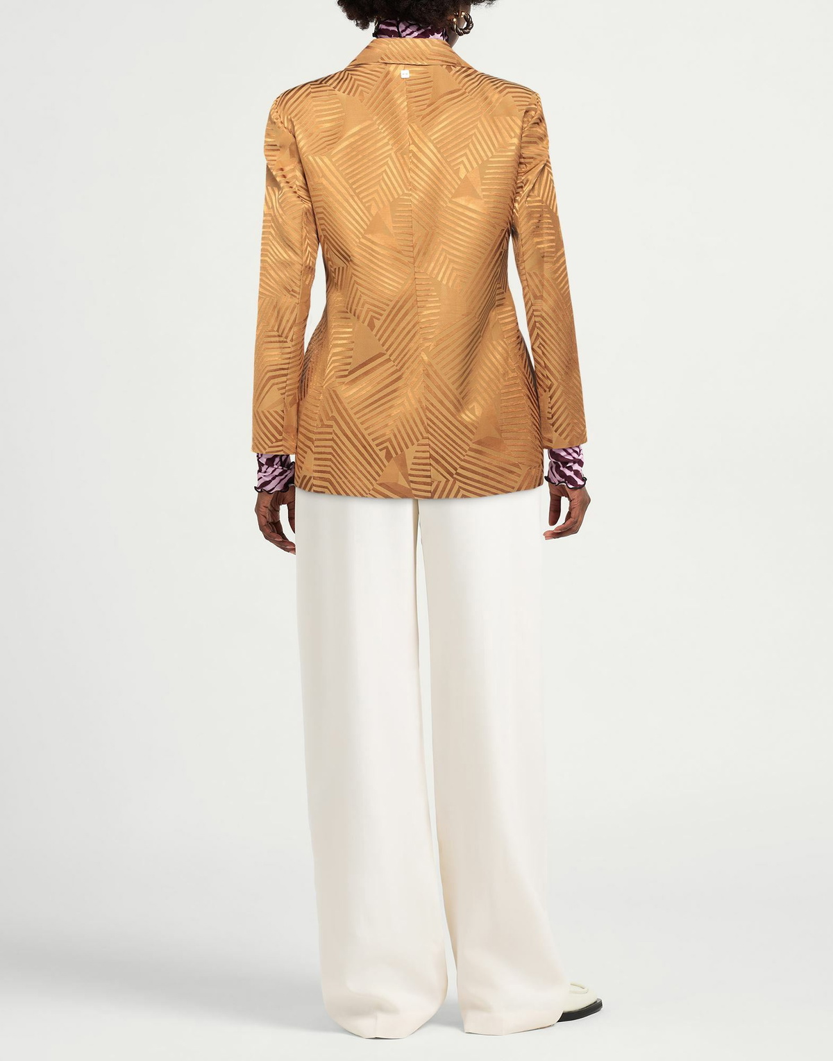 Manila Grace Womens Blazer Camel