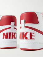 Nike - Terminator Leather High-Top Sneakers - Red