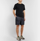 And Wander - Panelled Shell and Jacquard Shorts - Charcoal